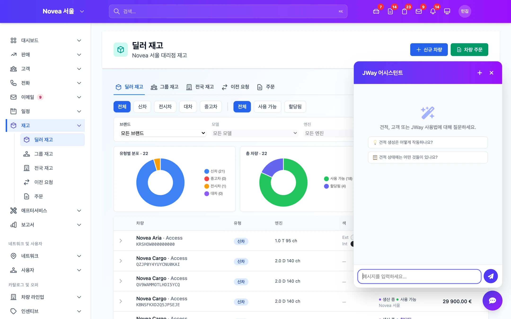 작동 중인 AI 어시스턴트