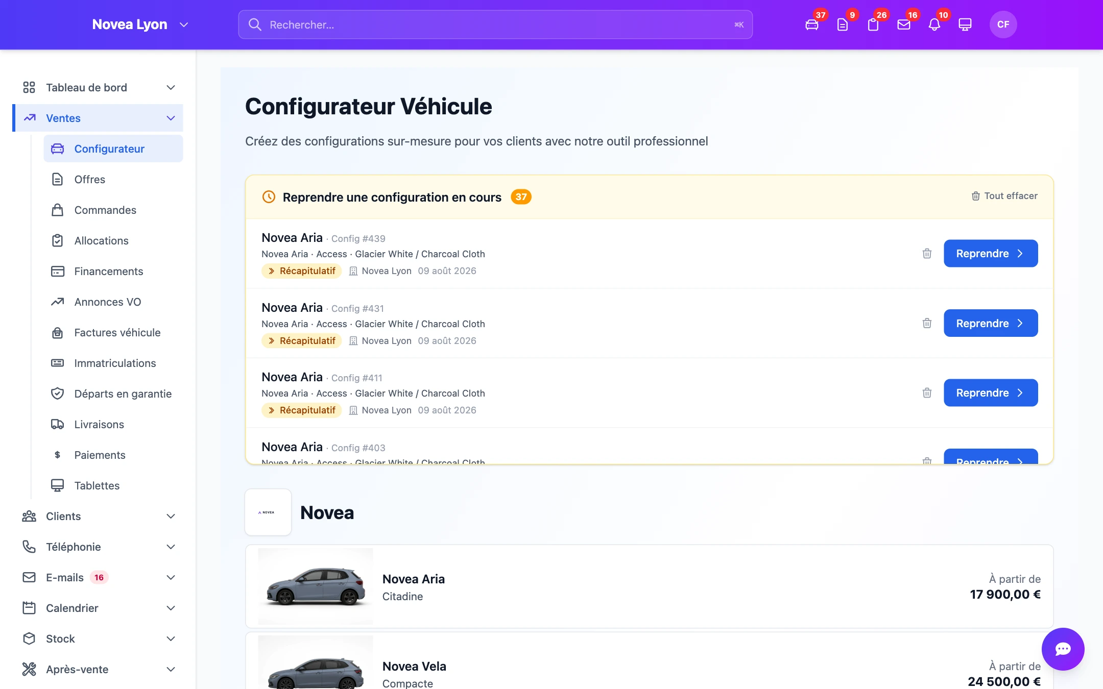 Configurateur véhicule