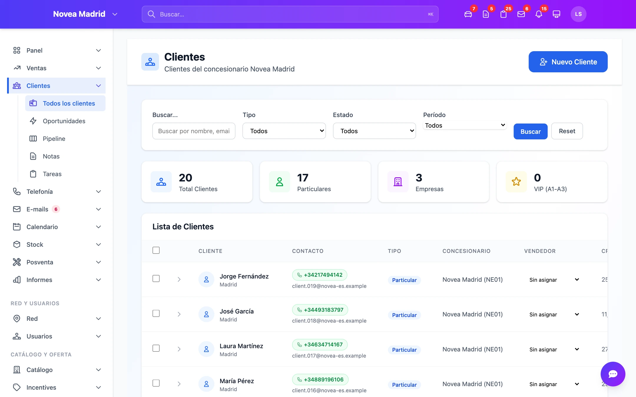 Ficha de cliente 360°