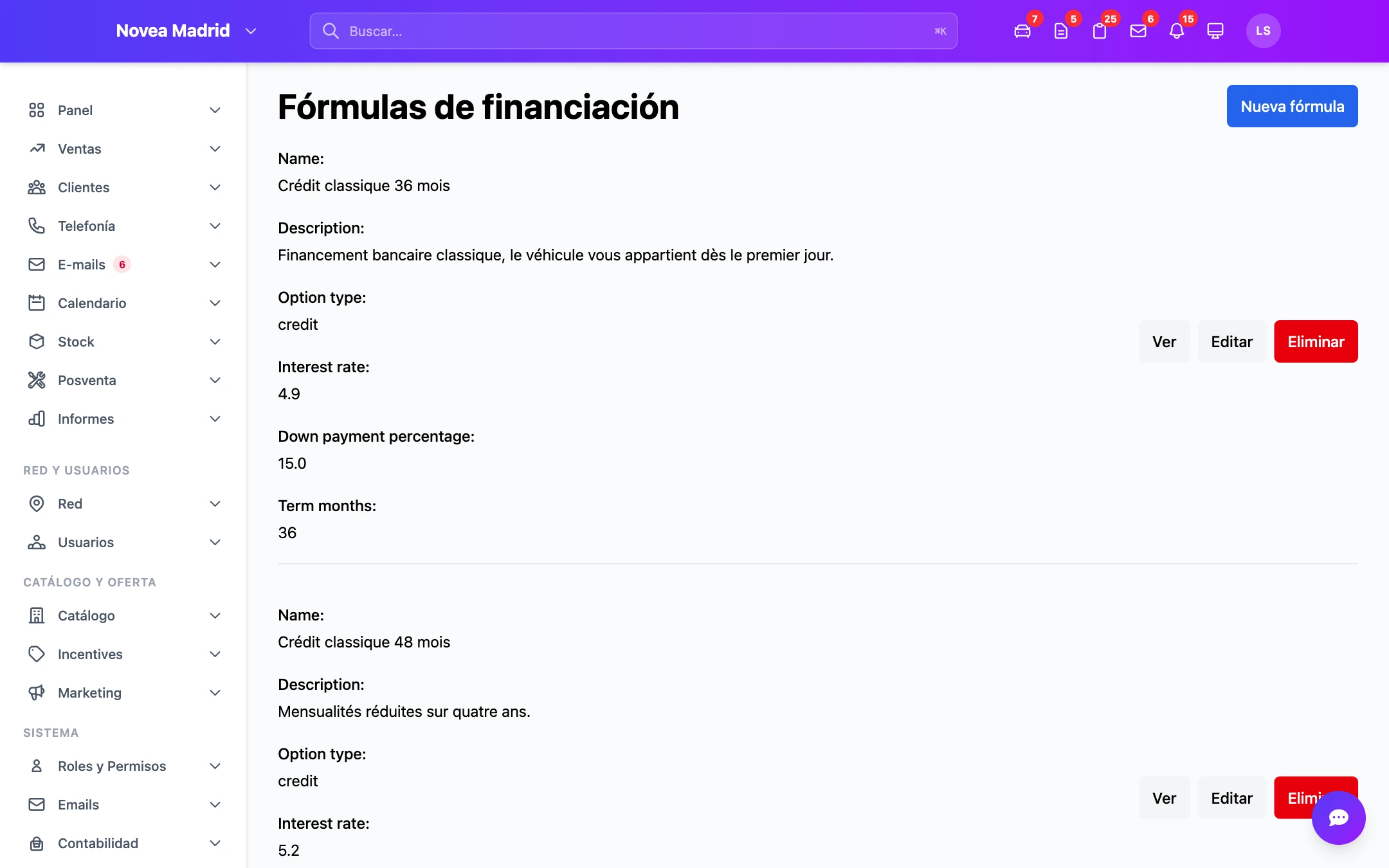 Simulación de financiación
