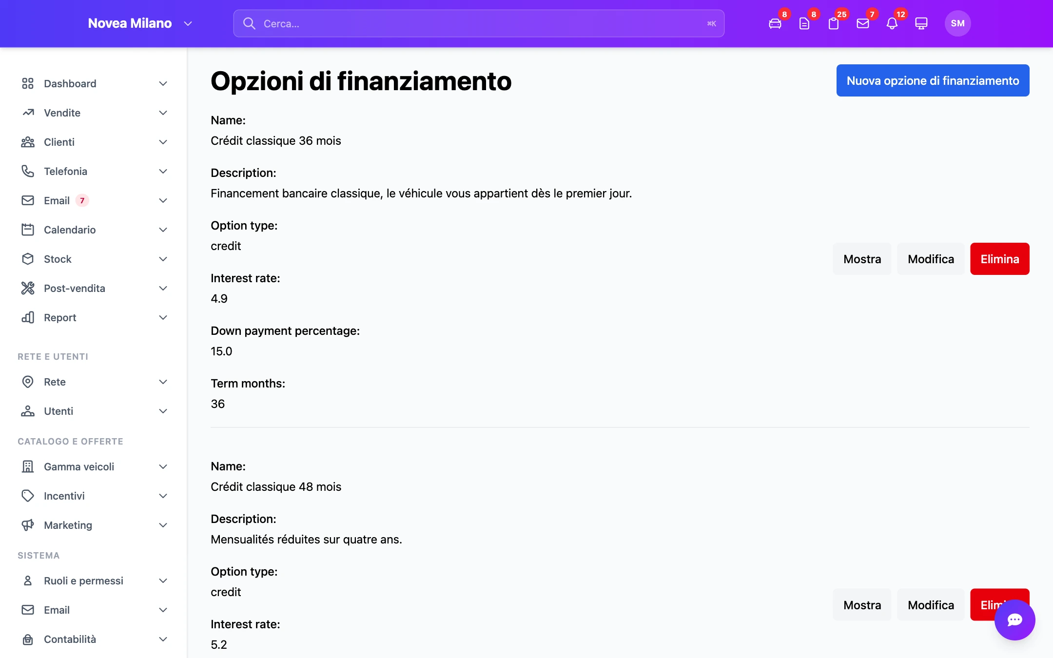 Simulazione di finanziamento