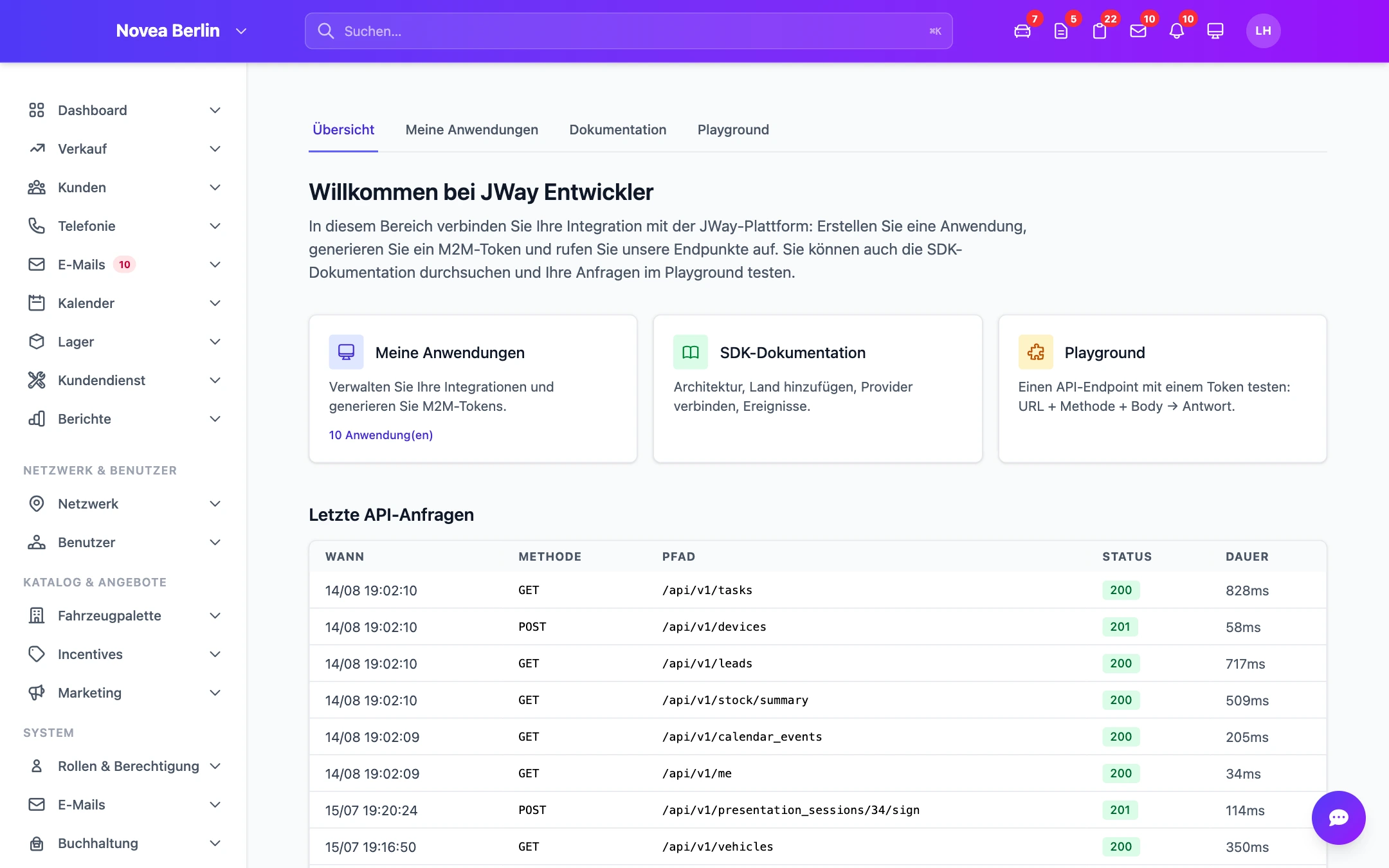 Entwicklerportal