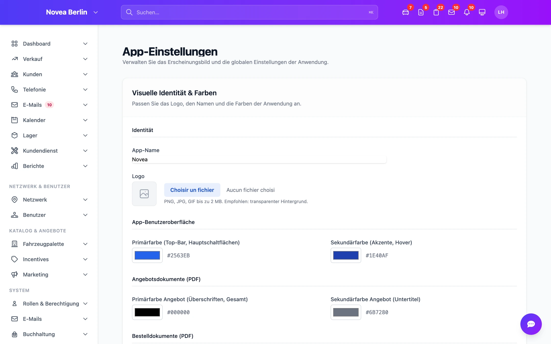 Sprachauswahl