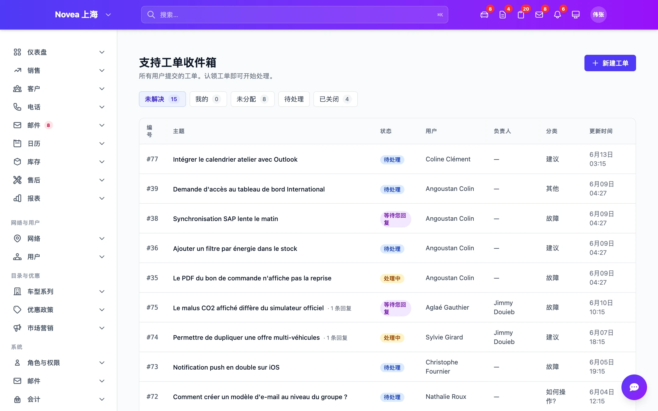 集成工单系统