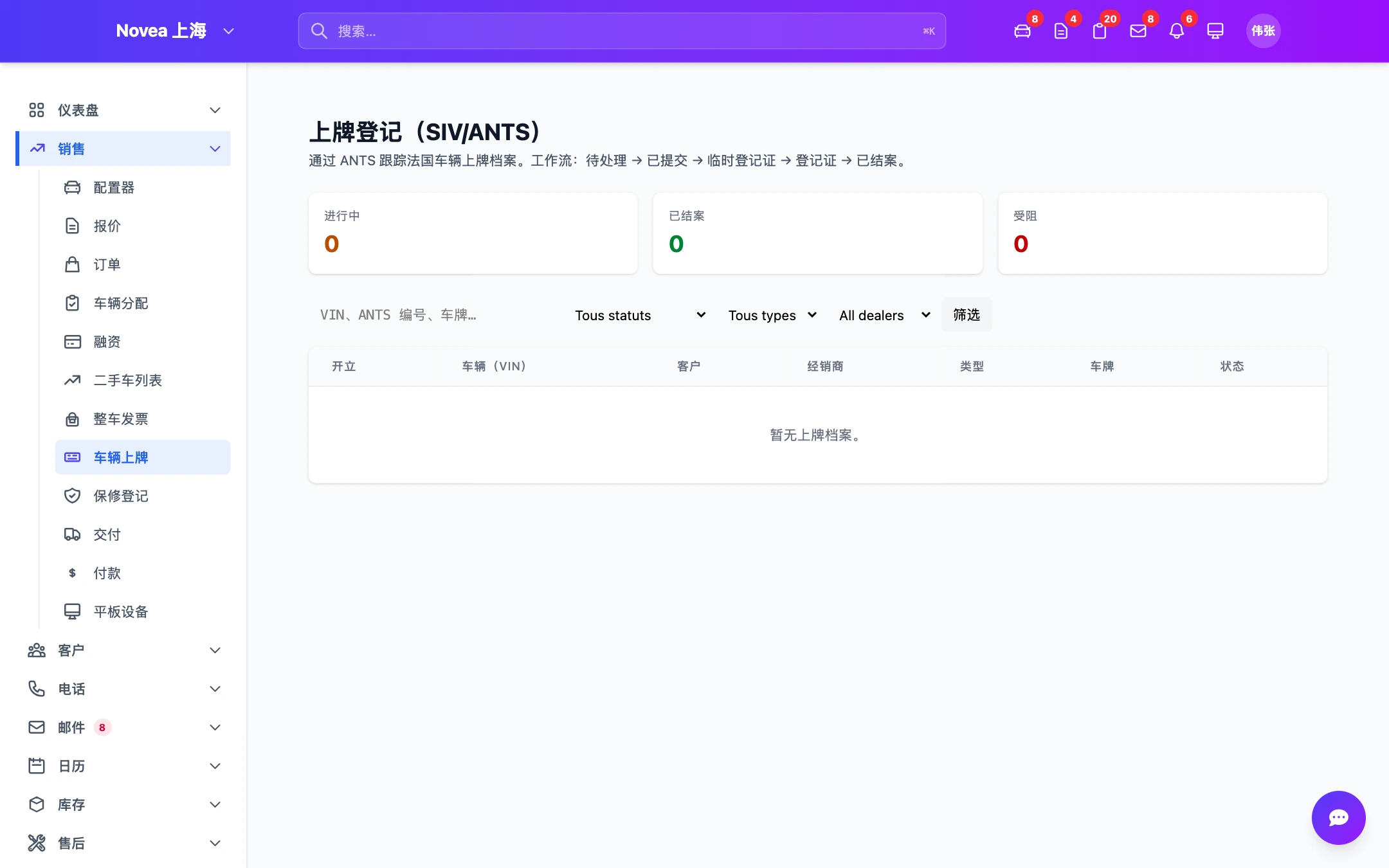 报表下挂接的登记记录。